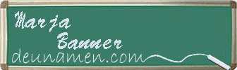 Marja Banner Visitenkarte